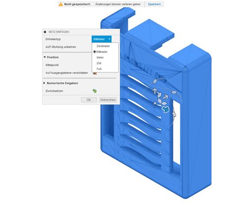 stl in volumenkörper umwandeln|Gelöst: Fusion360.